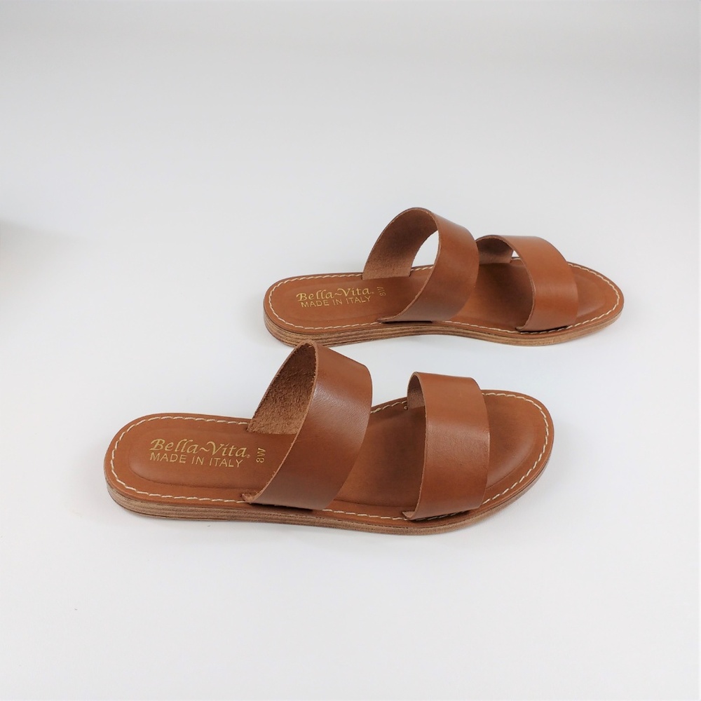 Bella Vita Imo Brown Whiskey Slide Sandal Italy 8W_6